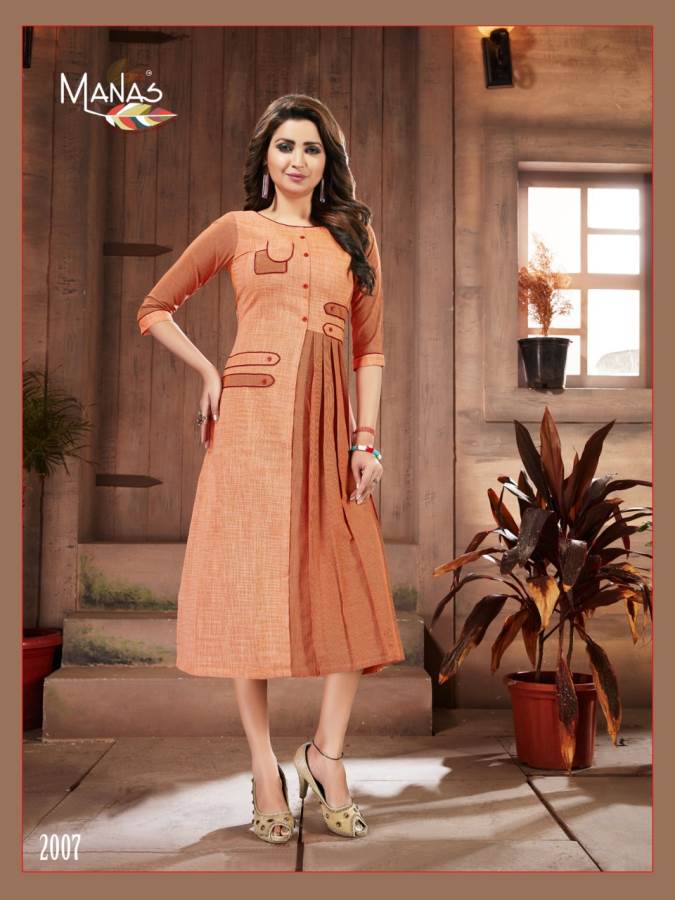 Manas Shanvi Premium Cotton Stylish Kurti Collection